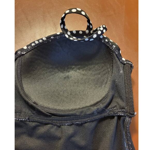 Catalina One Piece Swimsuit Rich Black Artic White Polka Dot Women's Size Small - Picture 9 of 11